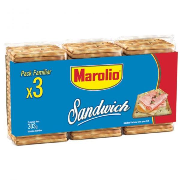 GALLETITAS MAROLIO SANDWICH 303 GR GALLETITAS MAROLIO SANDWICH 303 GR