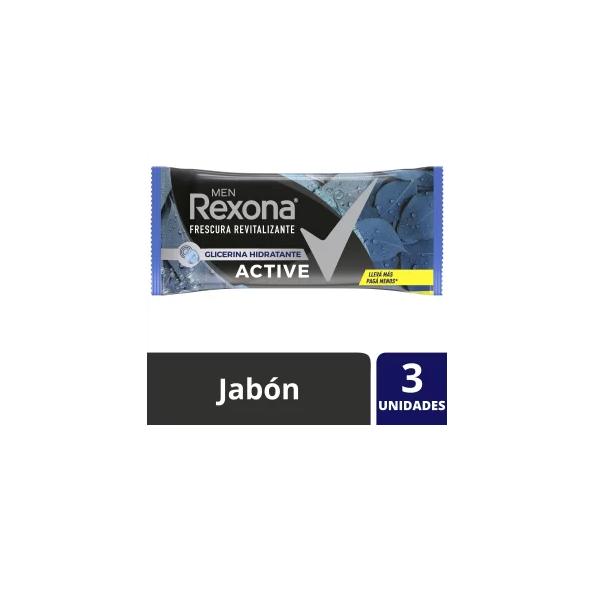 JABON DE TOCADOR REXONA ACTIVE 3X125 GR