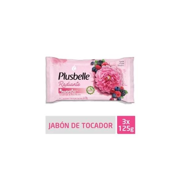 JABON DE TOCADOR PLUSBELLE NUTRICION 3x120 GR